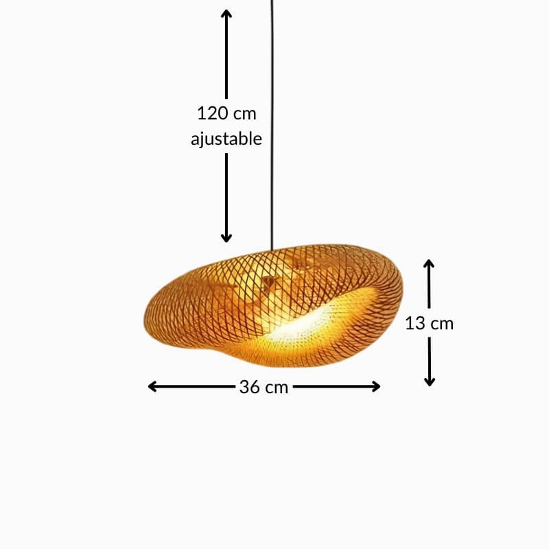 Suspension en rotin – Luminaire style asiatique