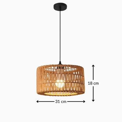 Suspension en rotin tressé – Ambiance naturelle et contemporaine