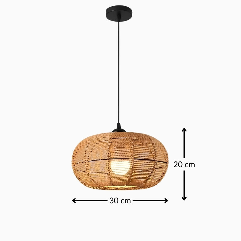 Suspension en rotin tressé – Luminaire naturel et chaleureux