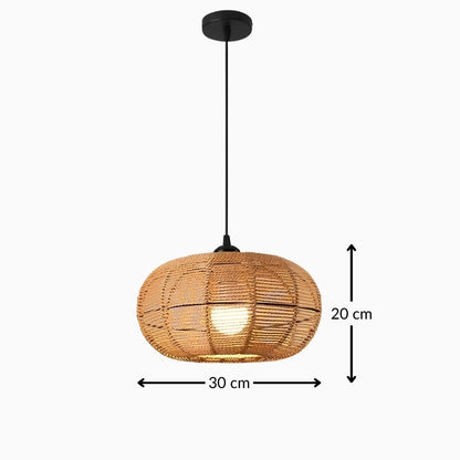 Suspension en rotin tressé – Luminaire naturel et chaleureux