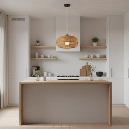 Suspension en rotin tressé – Luminaire naturel et chaleureux