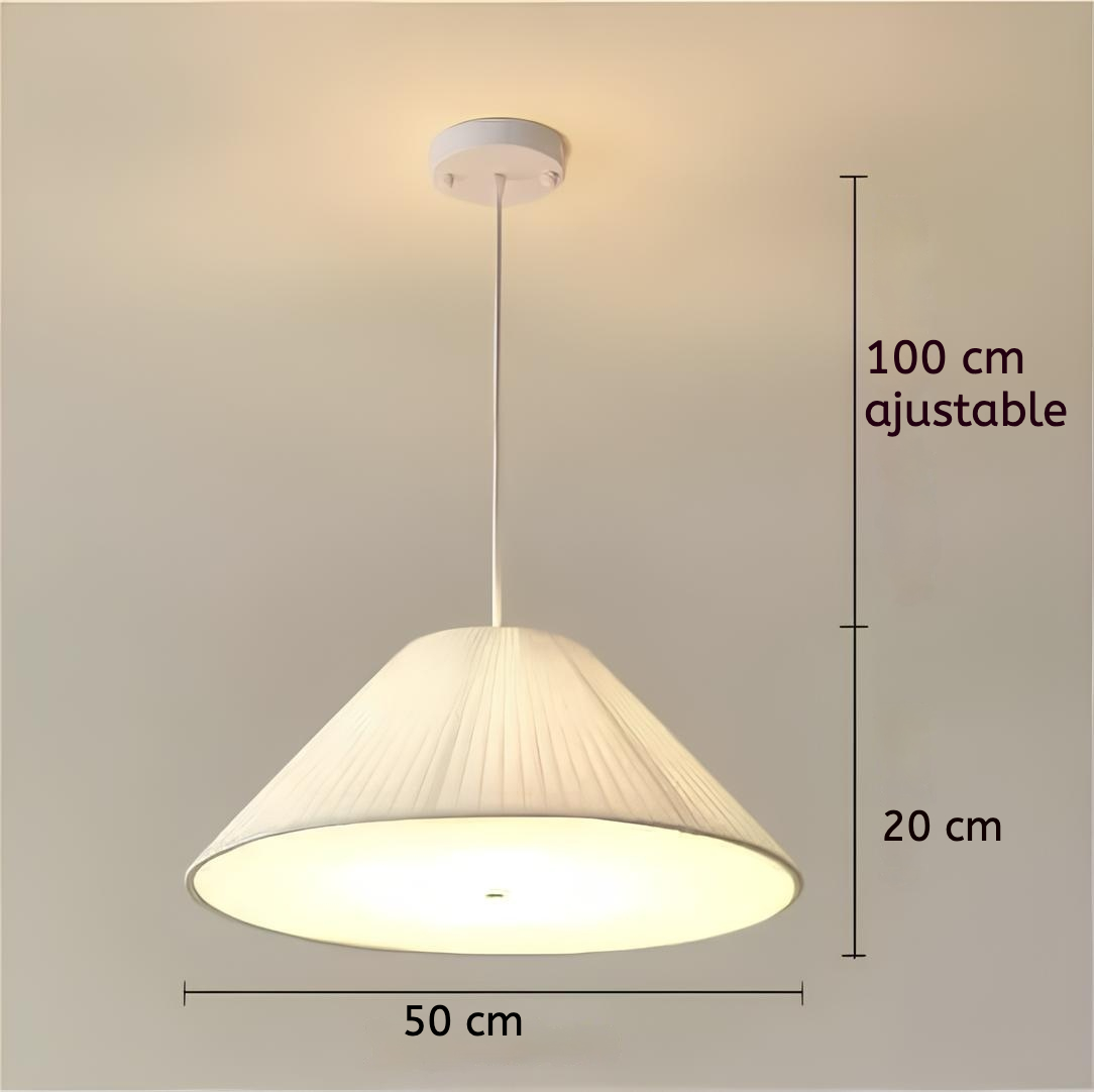 Suspension en tissu conique