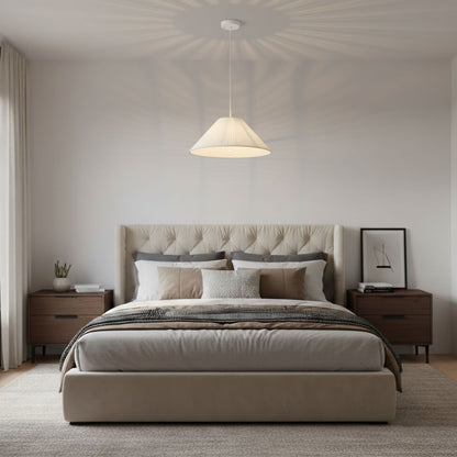 Suspension en tissu conique