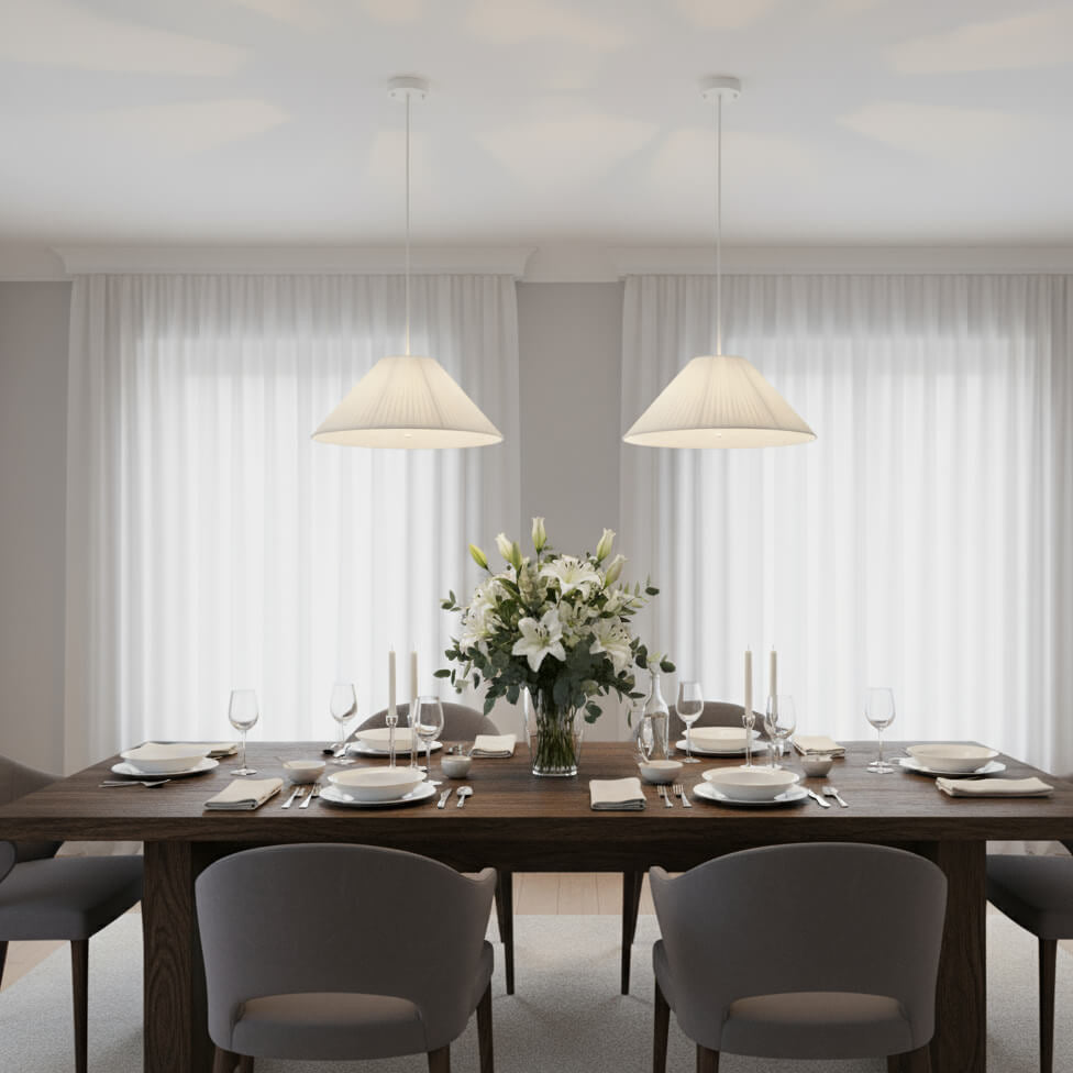 Suspension en tissu conique