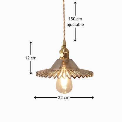 Suspension en Verre Design – Élégance rétro revisitée