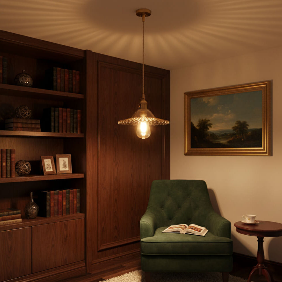 Suspension en Verre Design – Élégance rétro revisitée