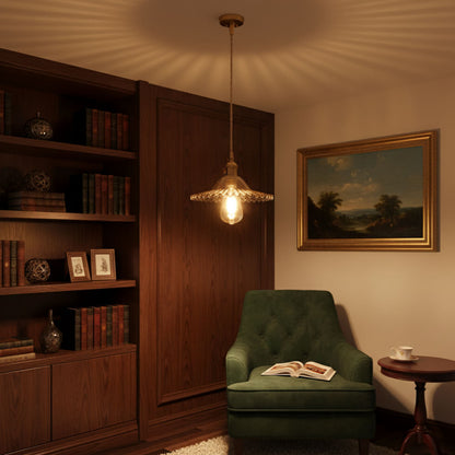 Suspension en Verre Design – Élégance rétro revisitée