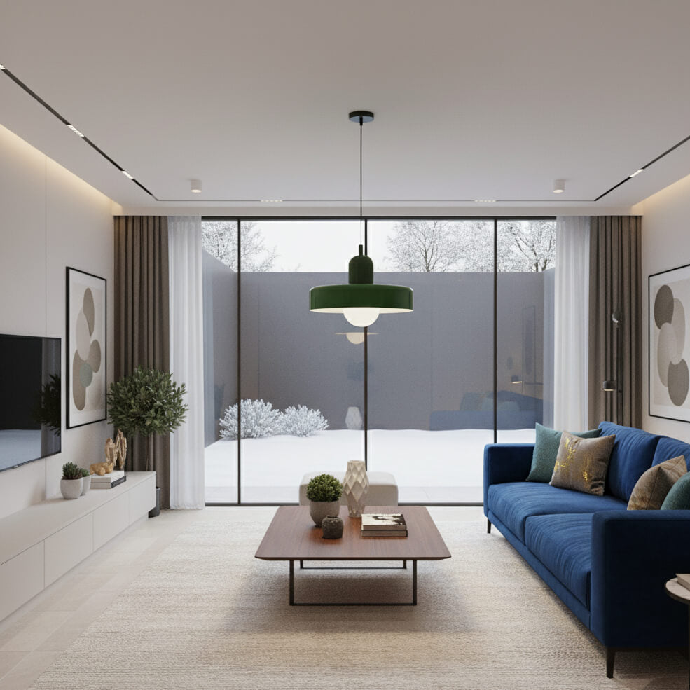 Suspension en verre – Luminaire rétro nordique