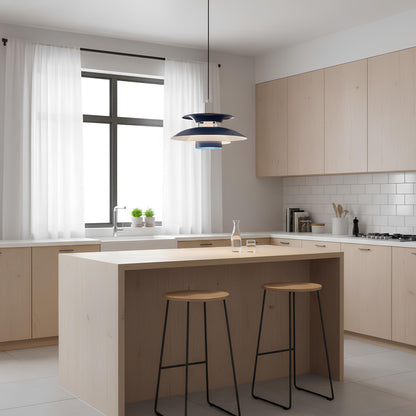 Suspension design contemporaine – élégance et lumière douce