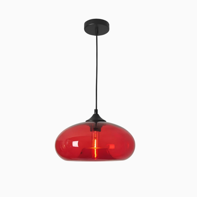 Suspension en verre soufflé style loft