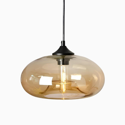 Suspension en verre soufflé style loft