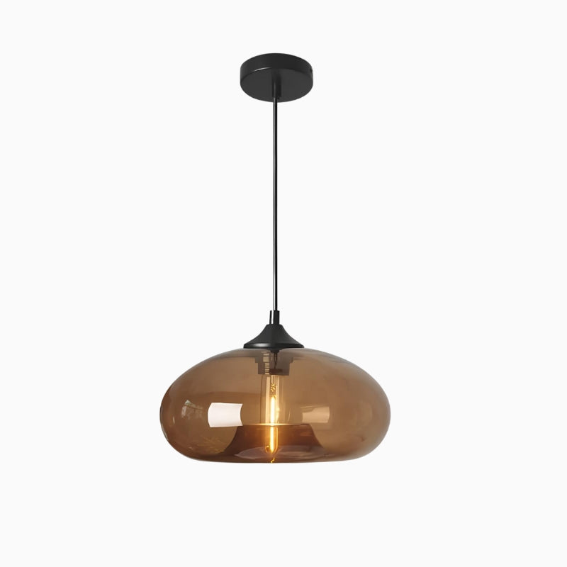 Suspension en verre soufflé style loft