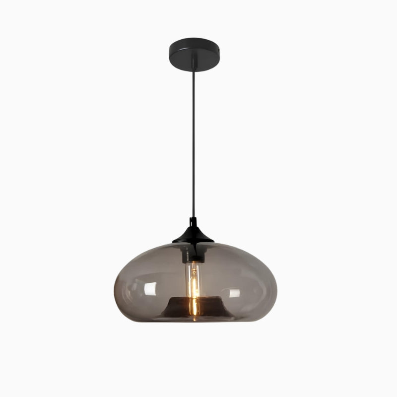 Suspension en verre soufflé style loft