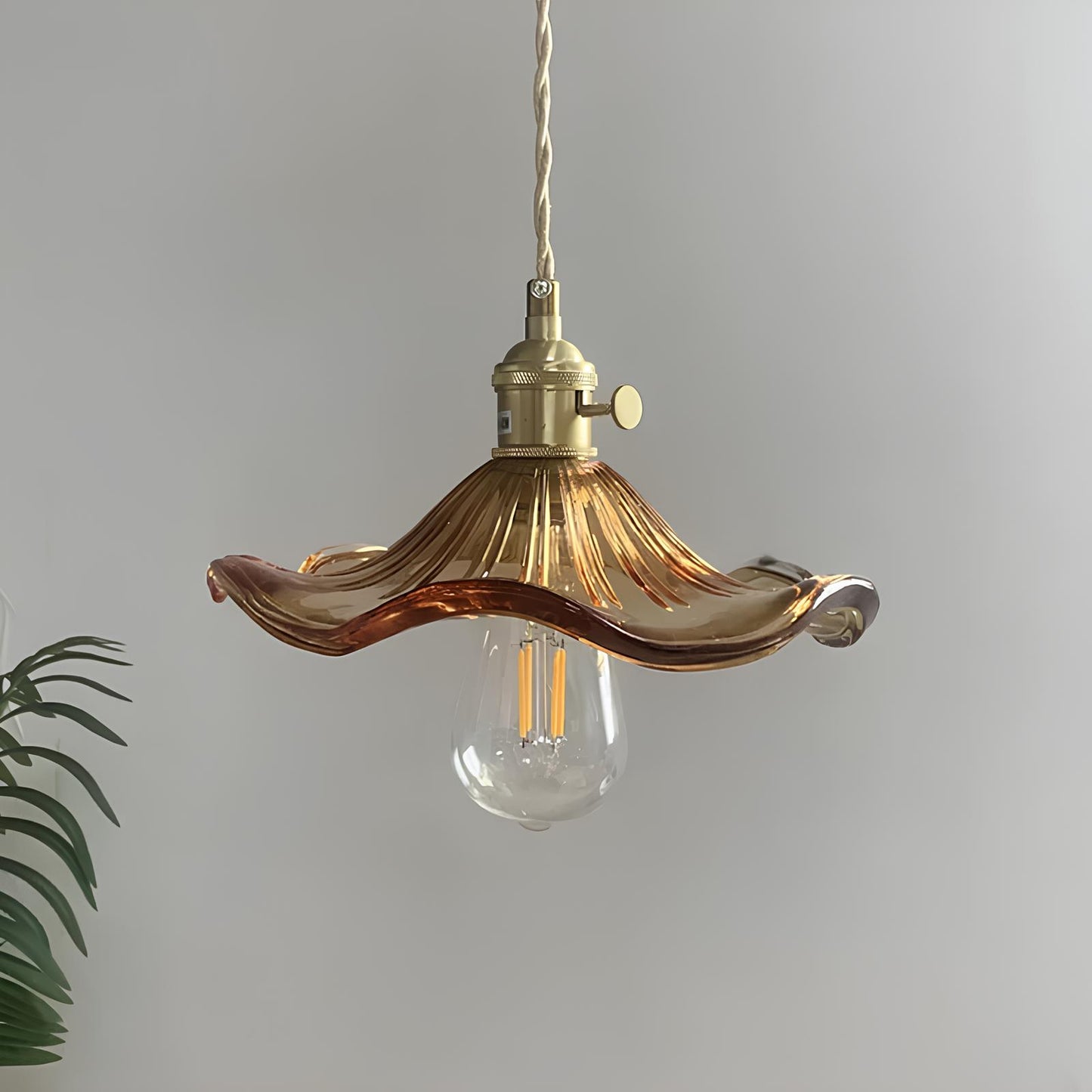 Suspension en verre - Style nordique coloré