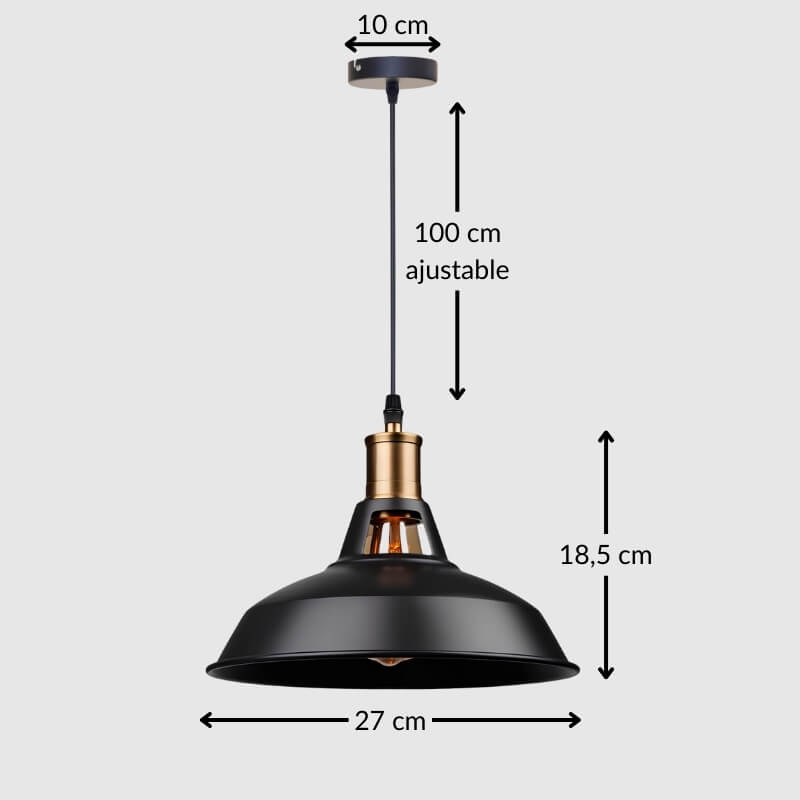 Suspension industrielle – luminaire de style loft