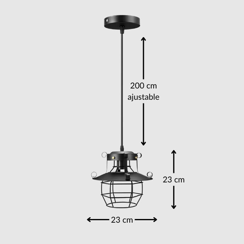 Suspension industrielle rétro – luminaire créatif