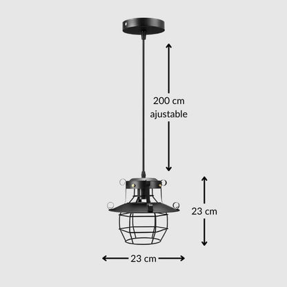Suspension industrielle rétro – luminaire créatif