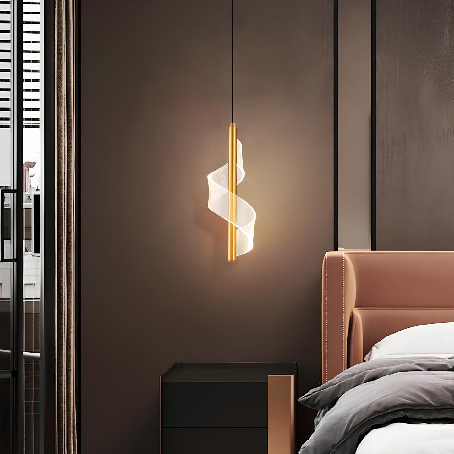 Suspension LED de chevet – Luminaire moderne et discret