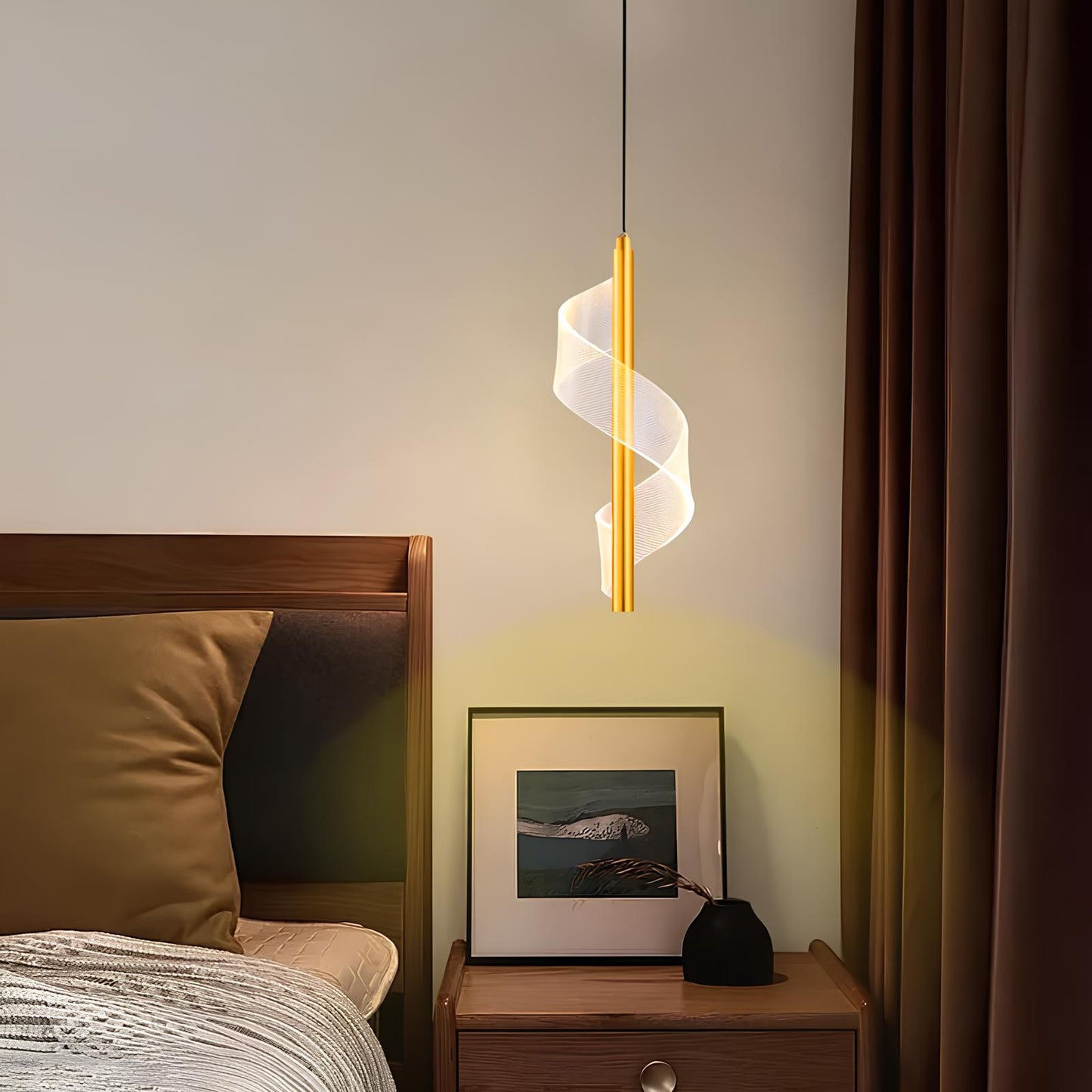 Suspension LED de chevet – Luminaire moderne et discret