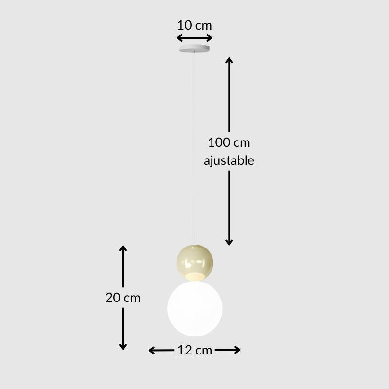 Suspension LED Minimaliste en Forme de Sphère – Éclairage Design et Moderne