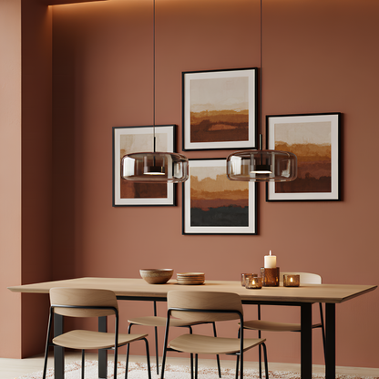 Suspension nordique en verre – Luminaire moderne