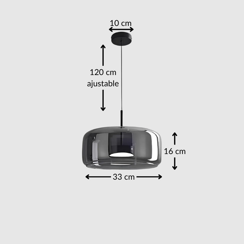 Suspension nordique en verre – Luminaire moderne