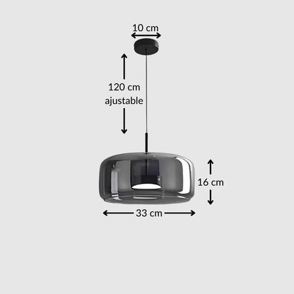 Suspension nordique en verre – Luminaire moderne