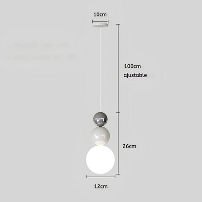 Suspension LED design nordique – Esprit Cream Style