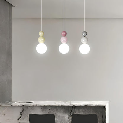 Suspension LED design nordique – Esprit Cream Style