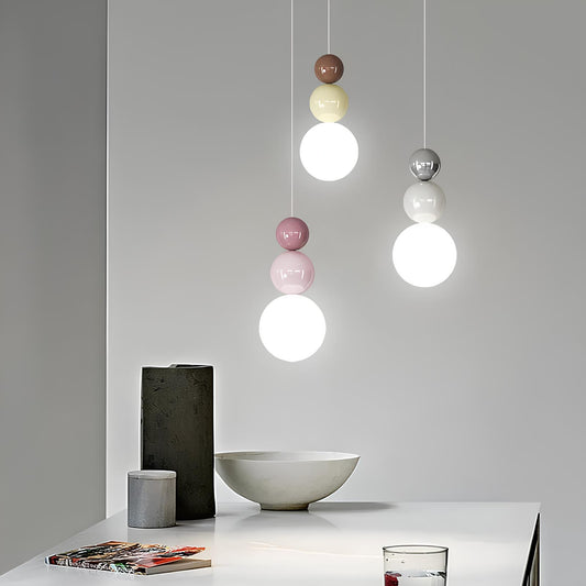 Suspension LED design nordique – Esprit Cream Style