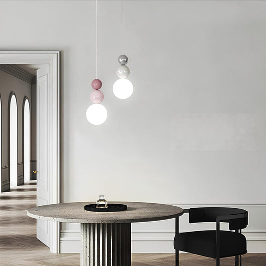 Suspension LED design nordique – Esprit Cream Style