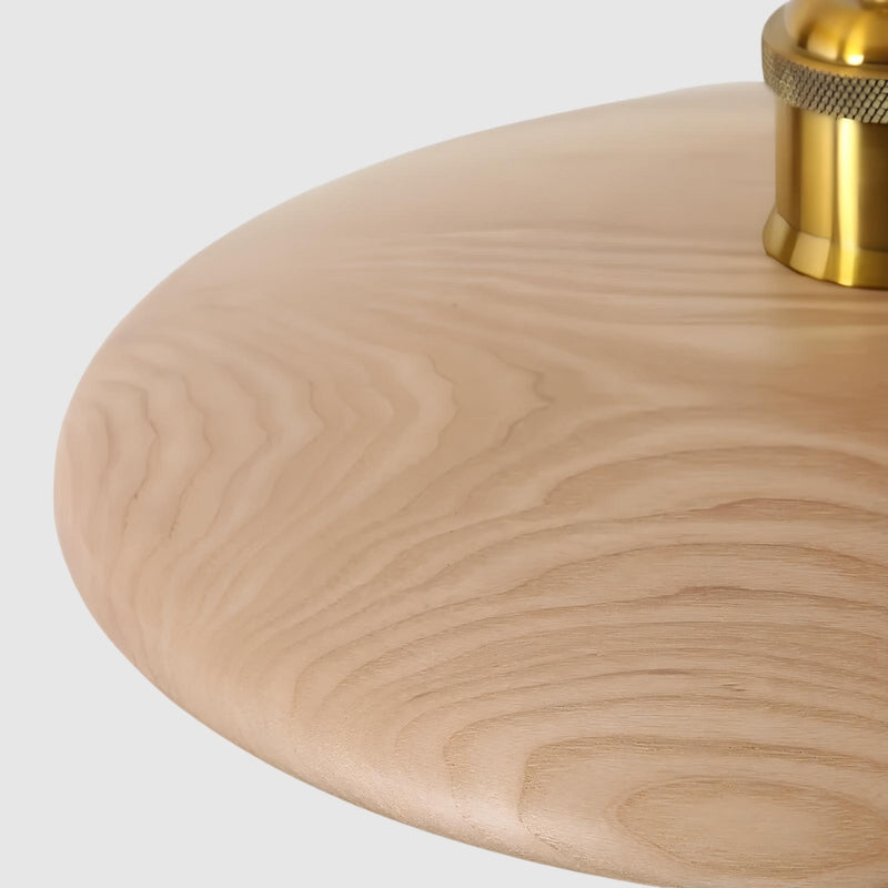 Suspension luminaire en bois