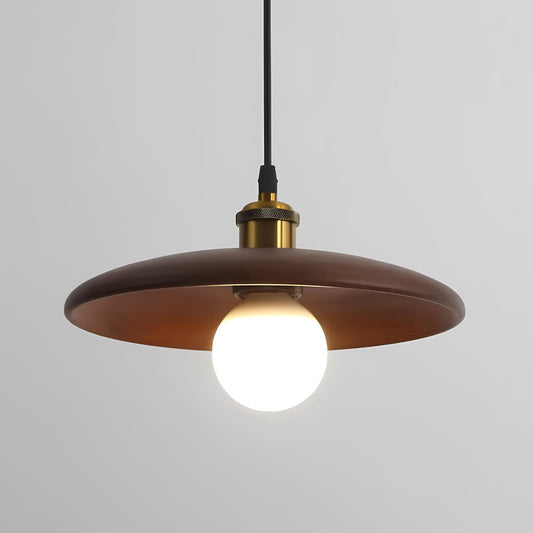 Suspension luminaire en bois