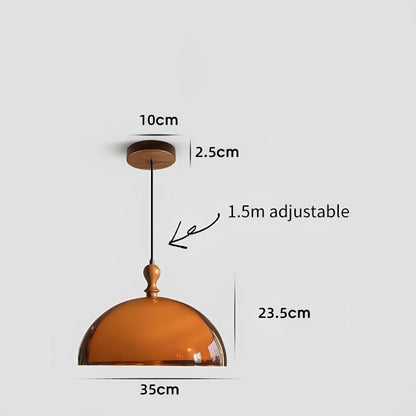Suspension moderne en bois et acrylique