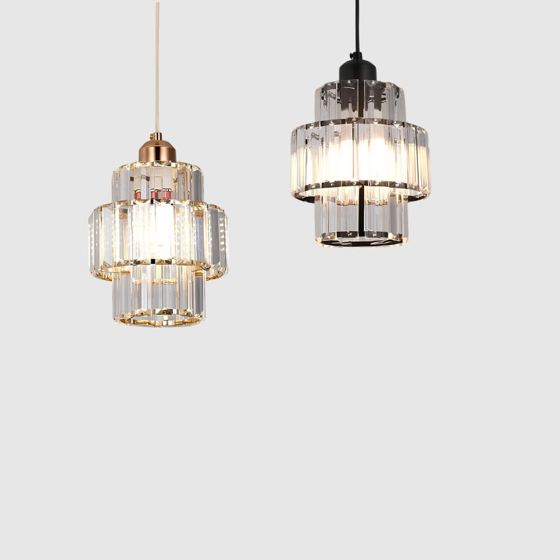 Suspension moderne en cristal – Lustre Led design