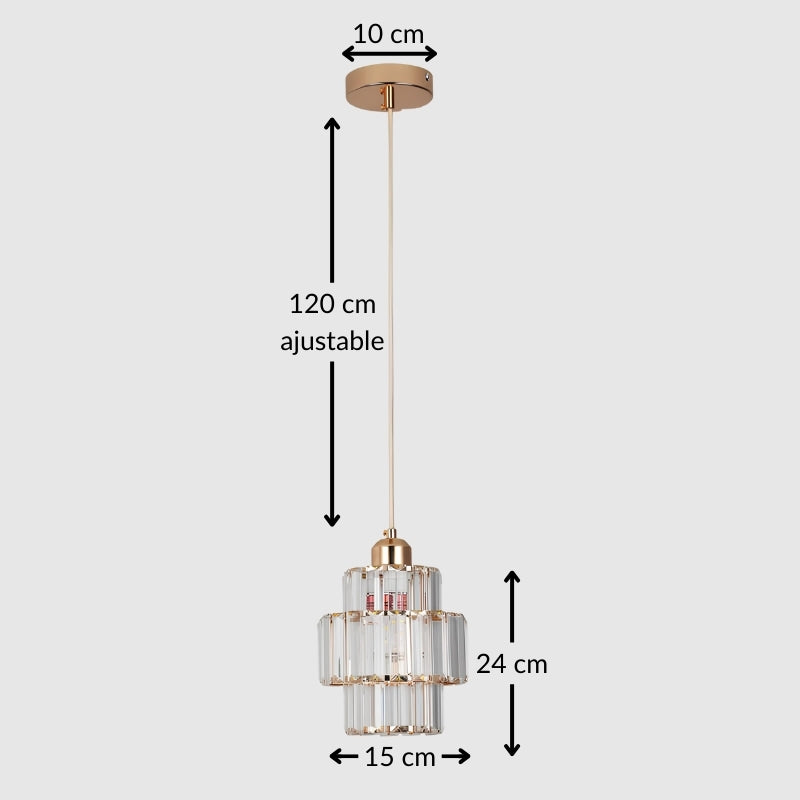 Suspension moderne en cristal – Lustre Led design