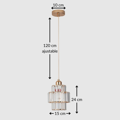 Suspension moderne en cristal – Lustre Led design