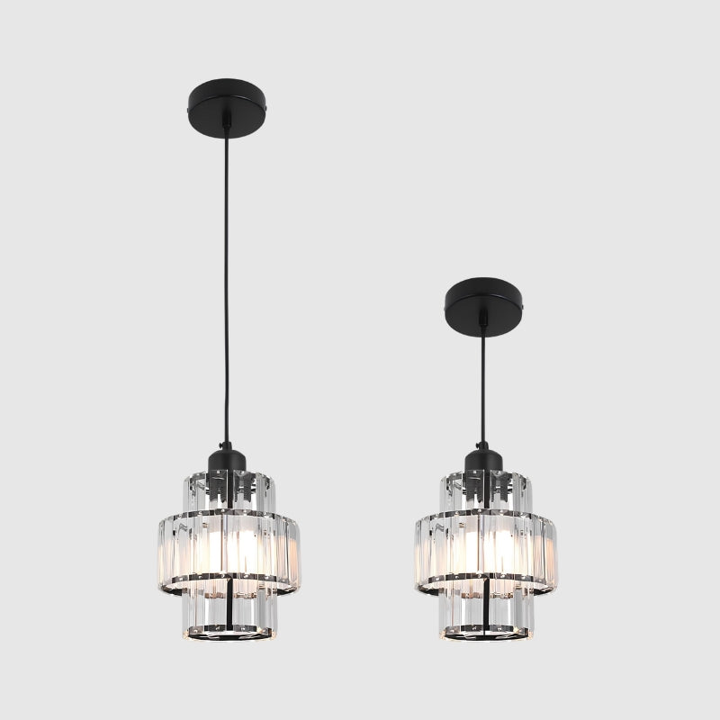 Suspension moderne en cristal – Lustre Led design