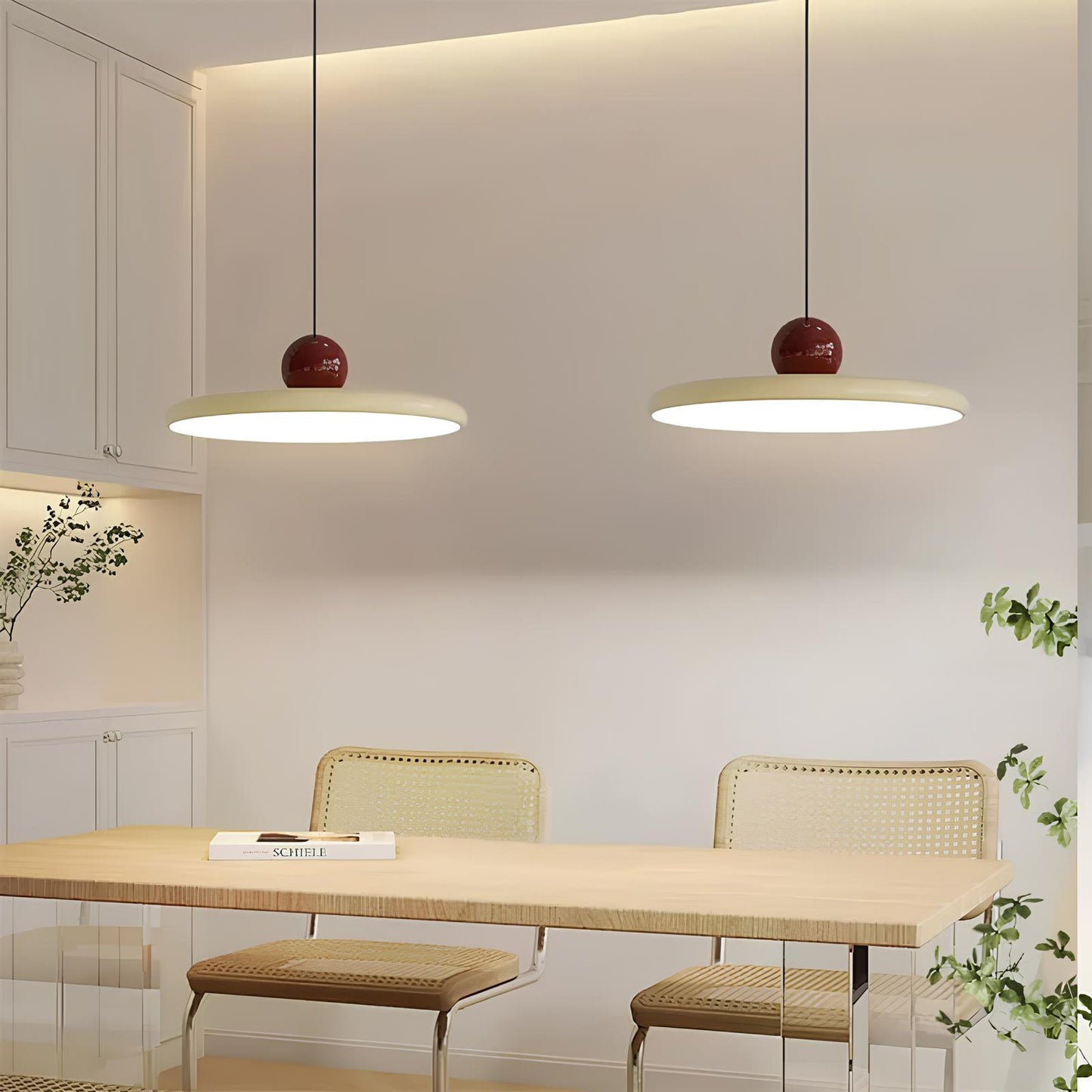 Suspension moderne style Art Déco – 2 luminaires alignés