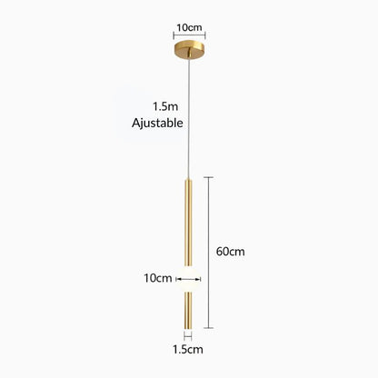 Suspension noir ou doré