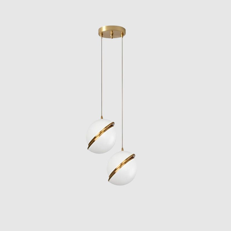 Suspension nordique à bulles blanches – Design moderne et raffiné