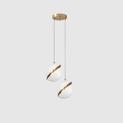 Suspension nordique à bulles blanches – Design moderne et raffiné