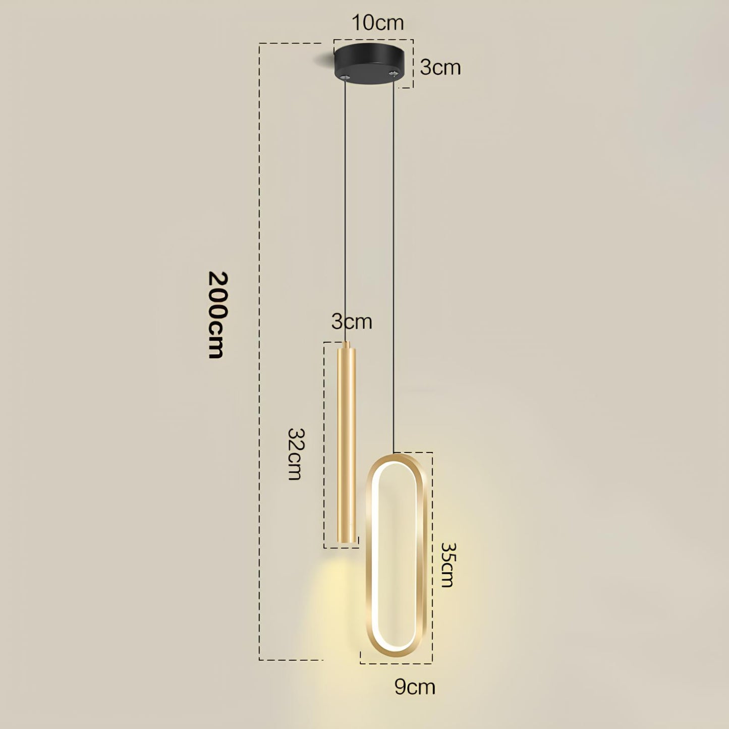 Suspension nordique – Design moderne et lumière modulable