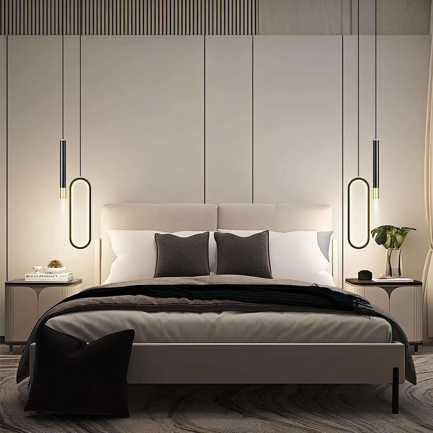 Suspension nordique – Design moderne et lumière modulable