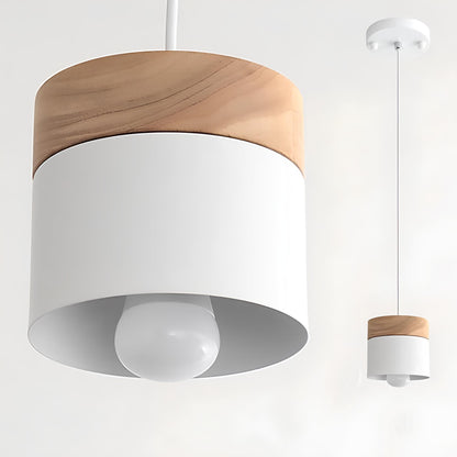 Suspension nordique en bois et couleurs pastel – Design scandinave moderne