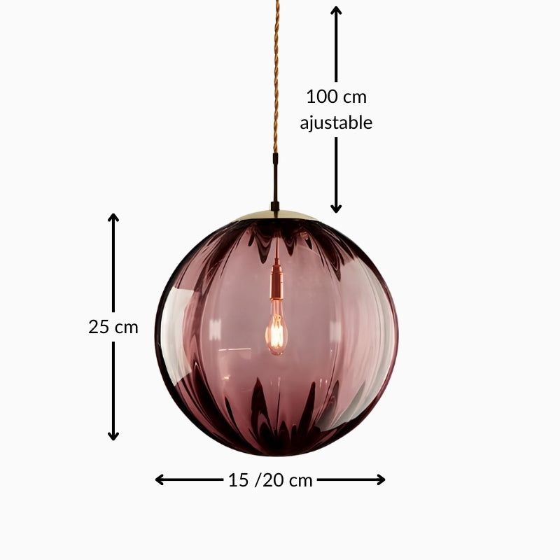 Suspension nordique en verre – Design moderne et coloré