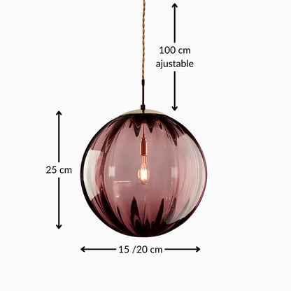 Suspension nordique en verre – Design moderne et coloré