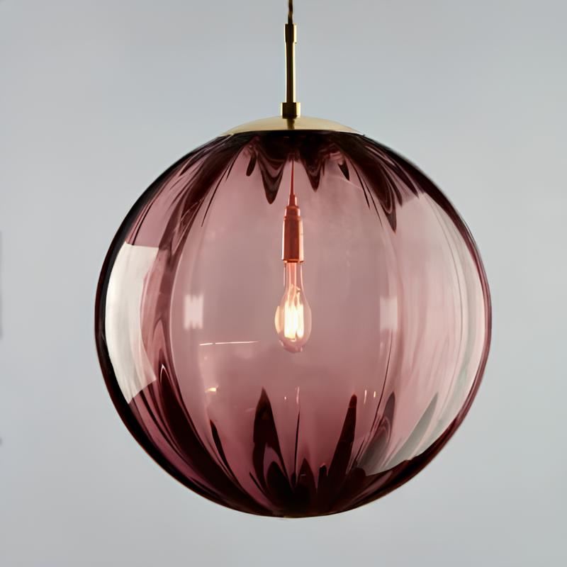 Suspension nordique en verre – Design moderne et coloré
