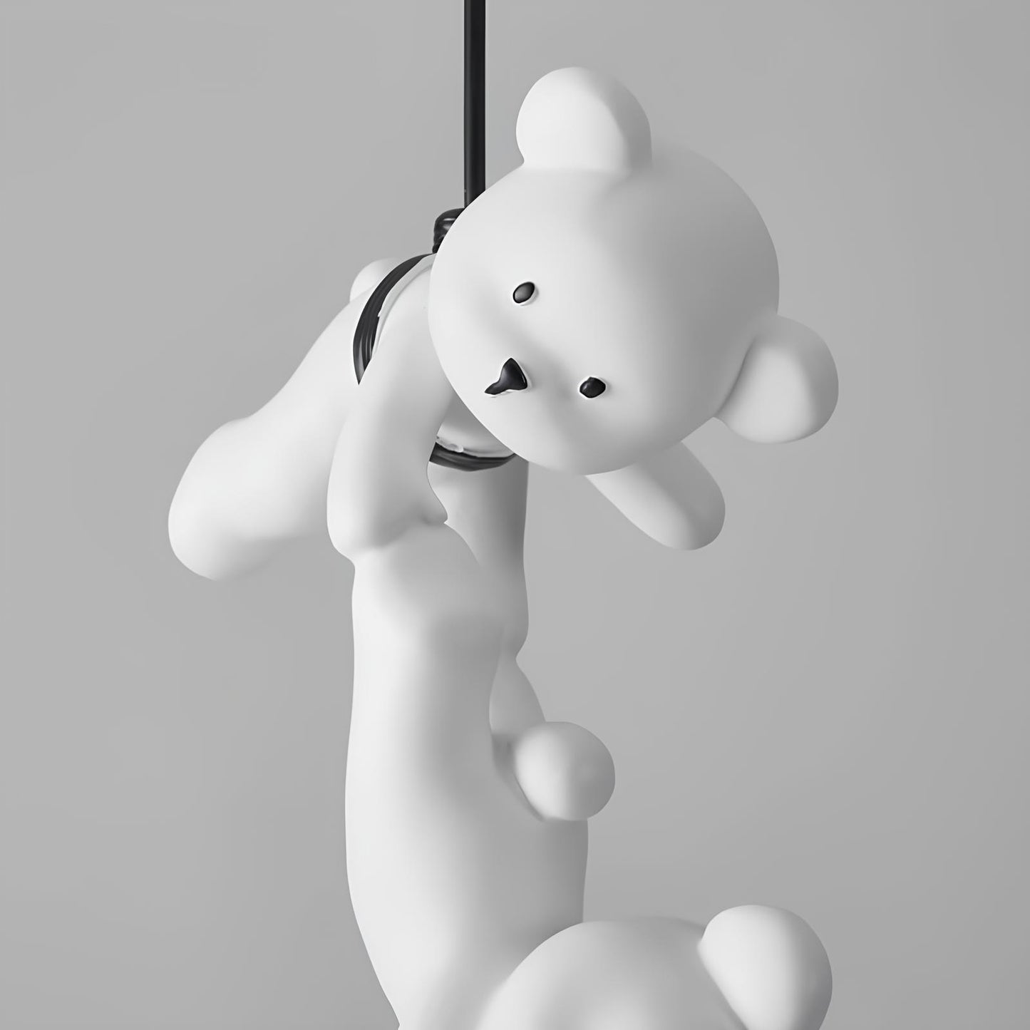 Suspension ourson blanc – Lampe décorative pour chambre d’enfant