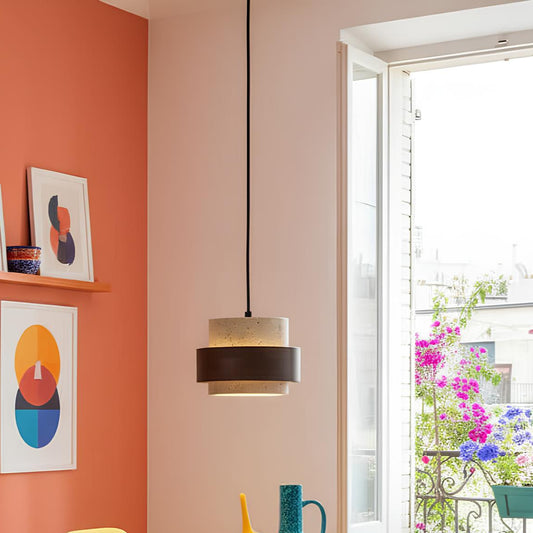 Suspension pierre et bois – L’alliance naturelle du design et de la chaleur